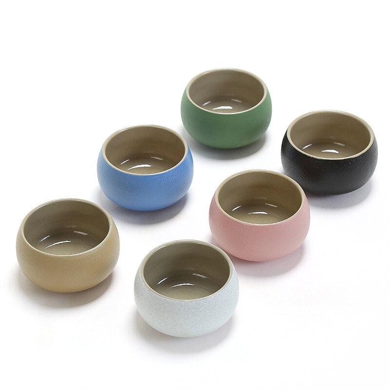 Zen thé maître tasse poterie noire tasse à thé colorée style japonais tasse Arhat personnel unique pinming tasse