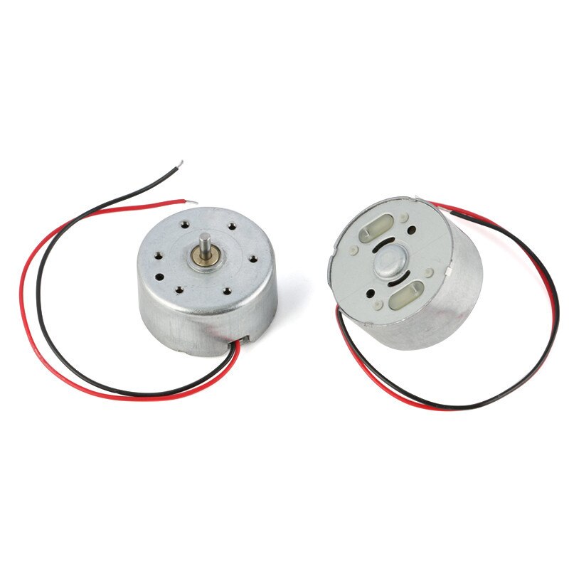 2pcs R300C 3V 3500RPM Mini DC Motor For Solar Small Fan Motor High speed motor Handmade DIY DC Motor With Wire Line