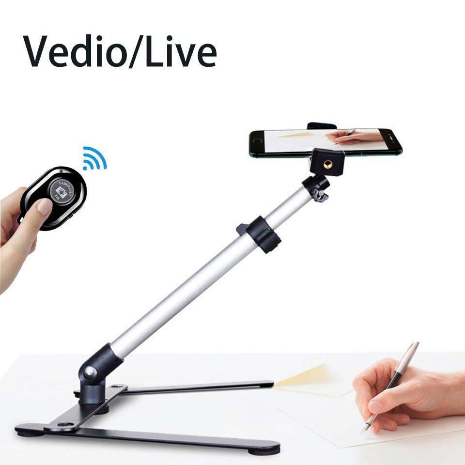 Foldable Overhead Tripod for Smartphone Desktop Tripod for Iphone Phone Tripodlar Tripodes for Note Shooting Tripe for Mobile