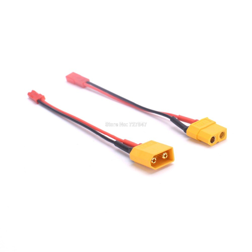 XT60 Male / Female Connector to JST plug charger adapter LiPo Battery Model Charging Adapter Converter Lead 22AWG: 1 pair Female male