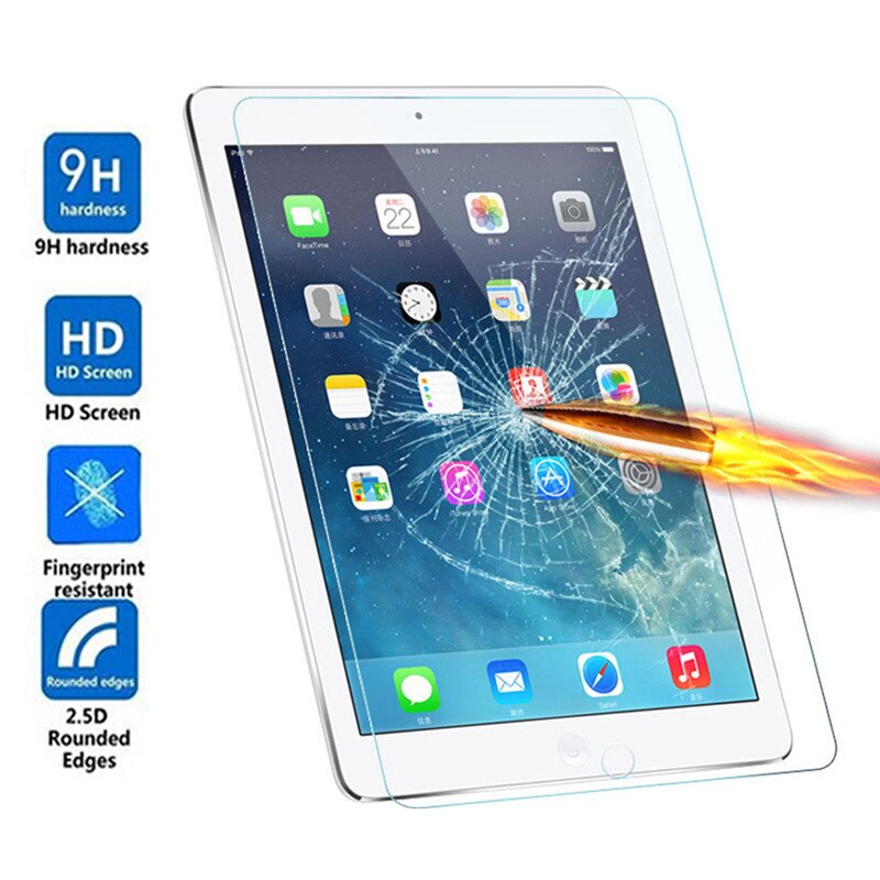 Tempered Glass for ipad air 1 2 ipad mini 2 3 4 5 6 HD Screen Protector 9H Protective Glass For iPad 9.7 10.5 11 inches