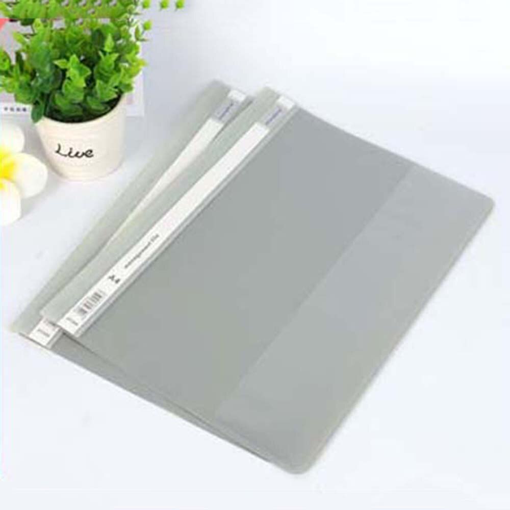 10 PC Binder Folder Strong Clear Cover A4 Presentation Project Files Hard PVC Document Folder Office Supplies Paper Organizer: grey