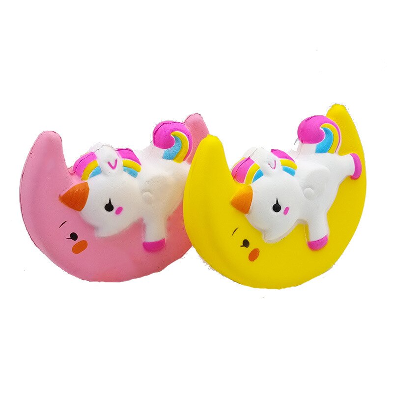 Squishy Speelgoed Simulatie Maan Eenhoorn Vorm Trage Rebound Pu Decompressie Speelgoed Squishy Langzaam Stijgende Anti Stress Reliever Speelgoed