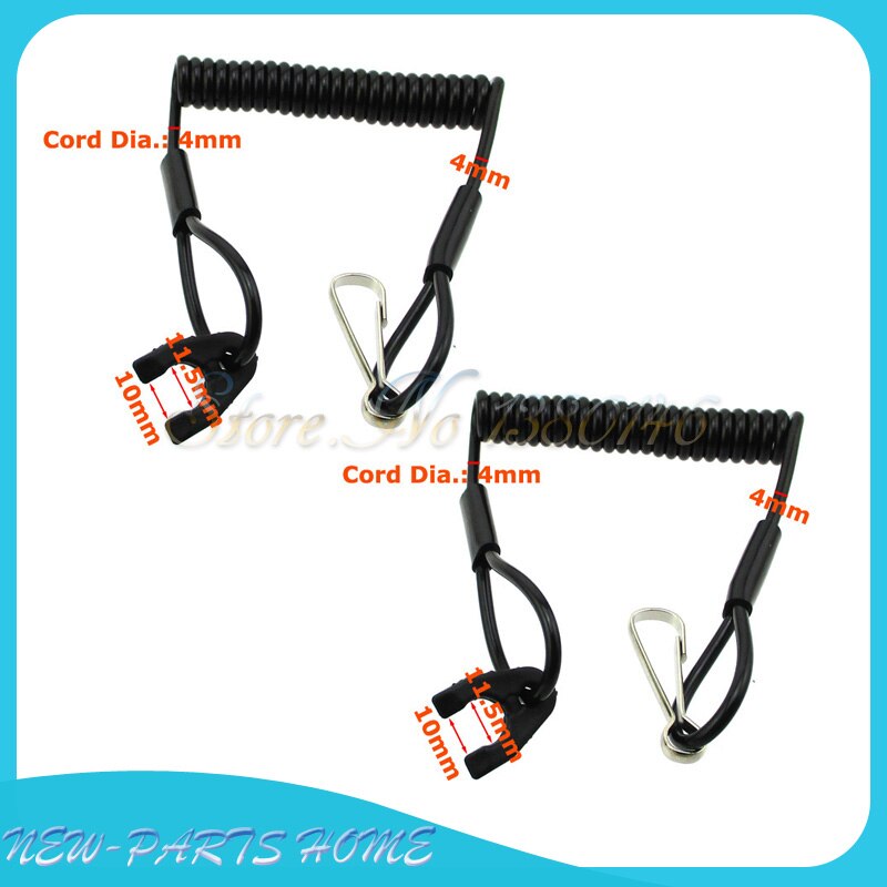 2x Kill Switch Veiligheid Tether Lanyard Cord Voor POLARIS ARCTIC CAT TIGER SHARK VIRAGE OCTANE