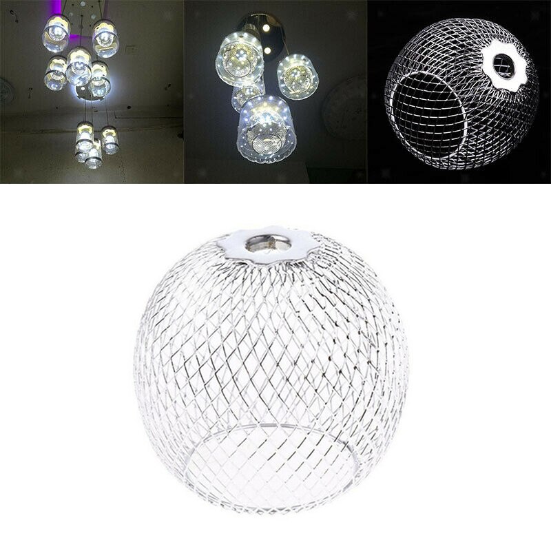 BULZEU Hängeleuchte Industria – Kupferfarbener Diamant-Käfig-Lampenschirm, E27, Ø20 Cm, Für Retro-Deko