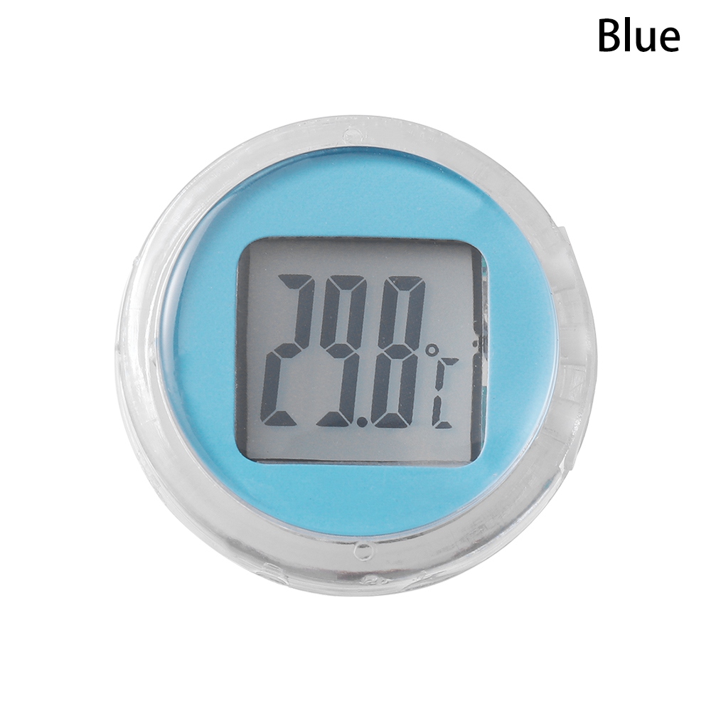 Mini Motorrad Thermometer Paste Typ Temperatur messer digitale Instrumente wasserdichtes Motorrad Innen zubehör 6 Farben: Dark Grau