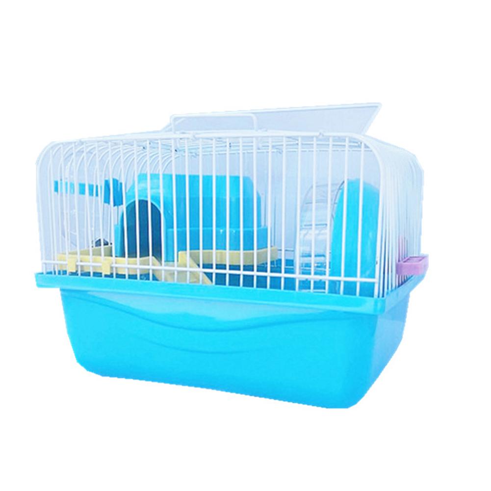 Double Cage à Hamster rose, fournitures de luxe, jouet, petite Cage de manège, châssis de couleur