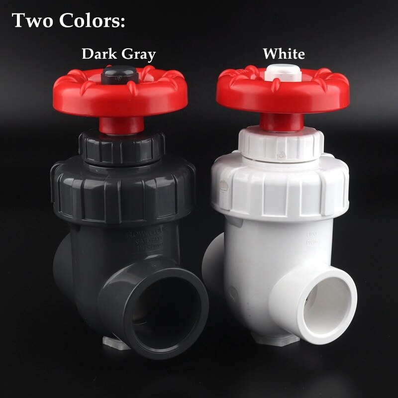 20 ~ 63Mm U Pvc Plastic Gate Valve Industriële Socket Type Sanitair Sluis Schakelaar Kogelkraan Aquarium accessoires