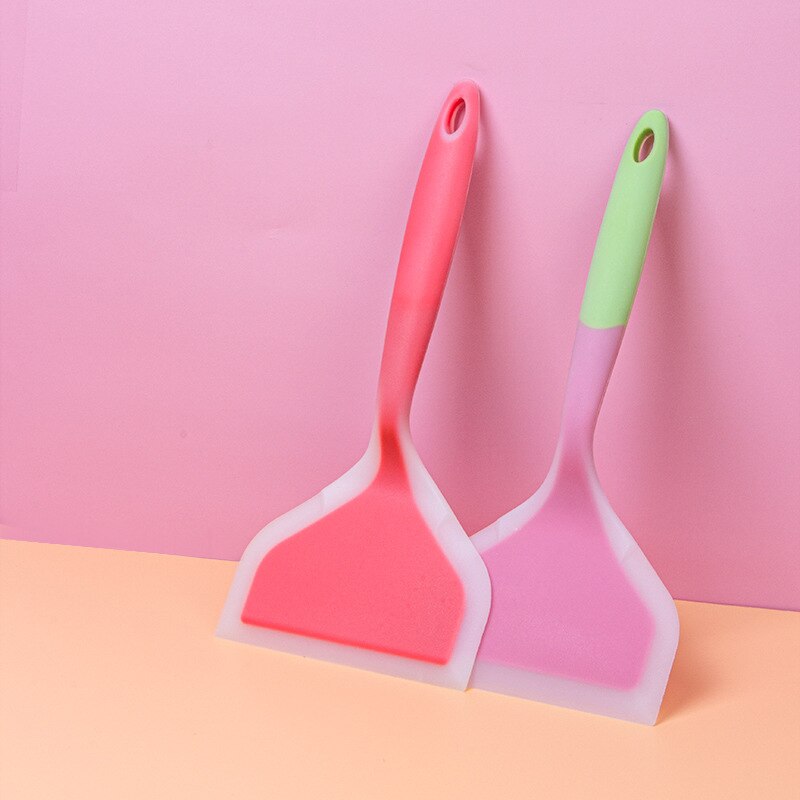 Kitchen Ware Wide Pizza Silicone Cooking Tools Non-stick Spatula Cooking Utensils Spatula Beef Meat Egg Kitchen Scraper Shovel
