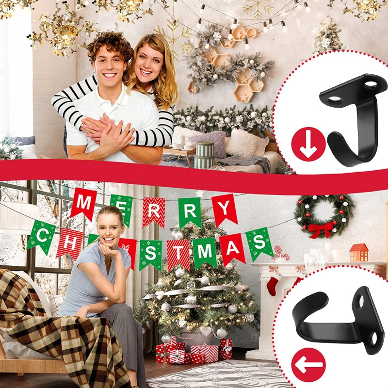 Roestvrijstalen plafondhaken Wandgemonteerde schroeven Haken Hangmand Planten Bloempotten Hangende houder Thuis Heavy Duty Hanger