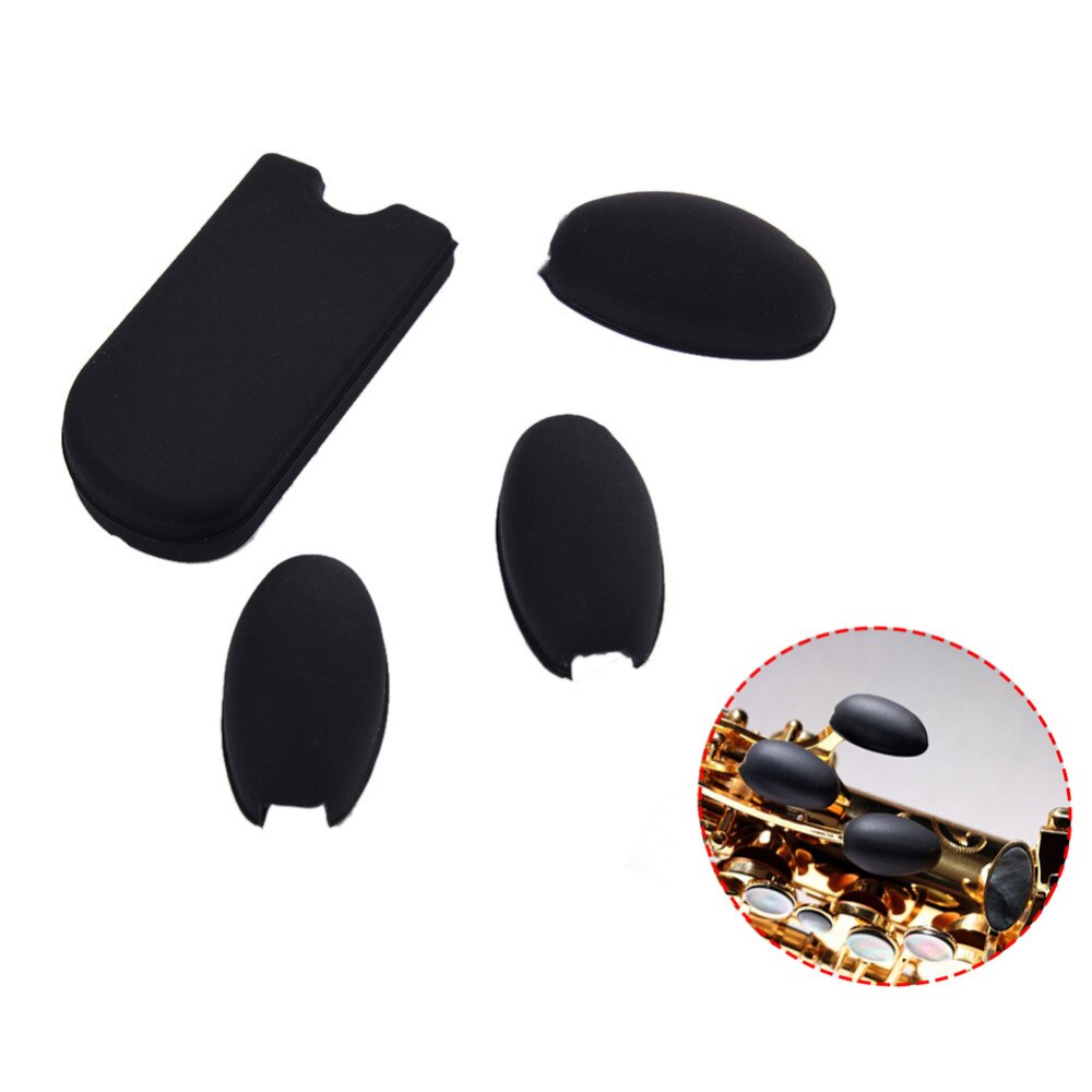 Saxophone Accessories Kit Saxophone Thumb Rest Cushion Pad * 1 + Saxophone Key Pad * 3 ( 1 Set ) Instrument Accessories