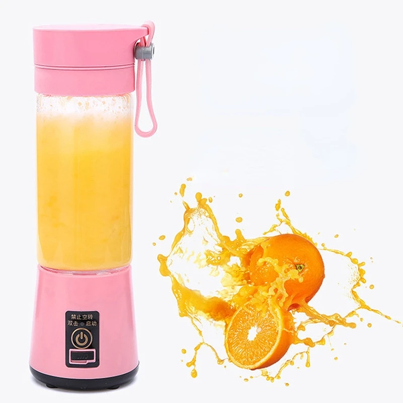 Hete Draagbare Elektrische Juicer Usb Oplaadbare Handheld Smoothie Blender Fruit Mixers Milkshake Maker Machine Food Grade Materiaal: Light Grey