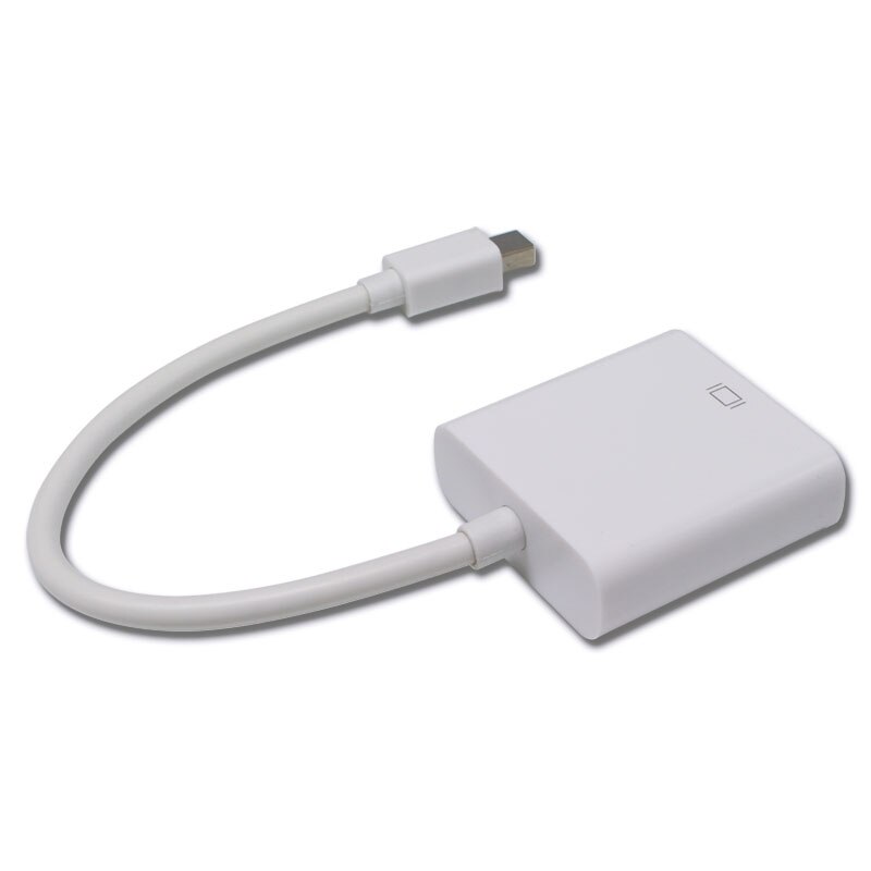 Vit mini dp till vga adapter mini displayport till hdmi omvandlare för pc macbook hdtv projektor dp grafikkort