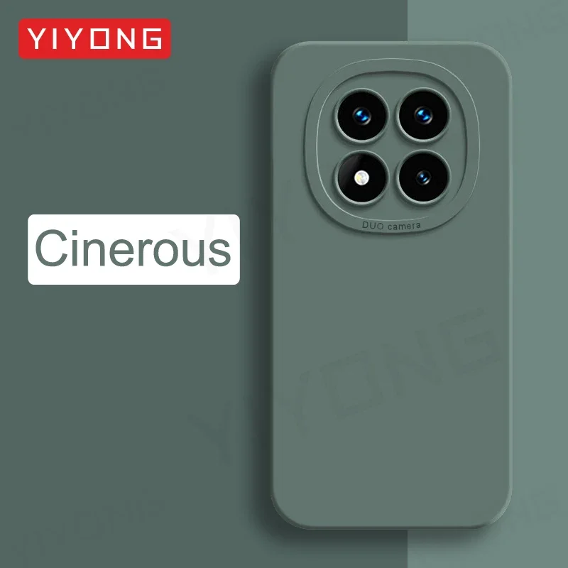 Para Redmi Note14 Pro YIYONG Original cubierta suave de silicona líquida para Xiaomi Redmi Note 14 13 Pro Plus Xiomi Note13 5G funda de teléfono: Azul cielo / Para iPhone 16 Pro Max