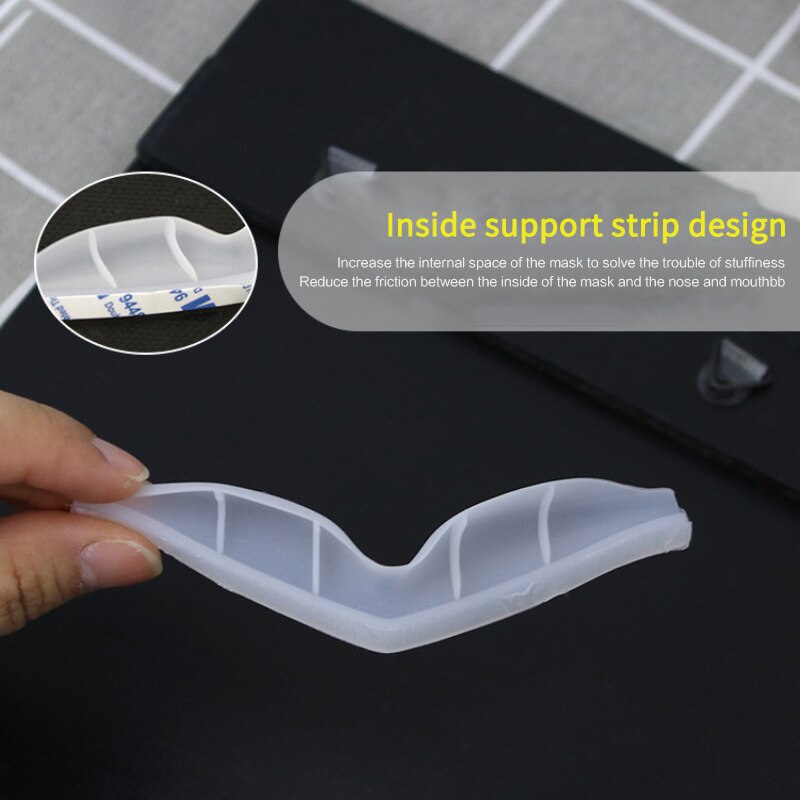 Mascarilla de puente nasal antivaho, Clip de puente nasal, banda de soporte, 1 unidad