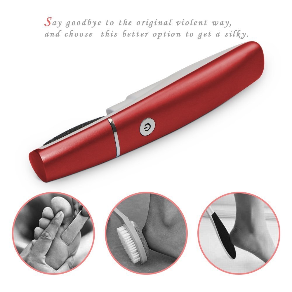 USB Rechargeable Electric Foot File Footbath Exfoliating Calluses Pedicure Electric Foot Pedicure Exfoliating Foot File Tool