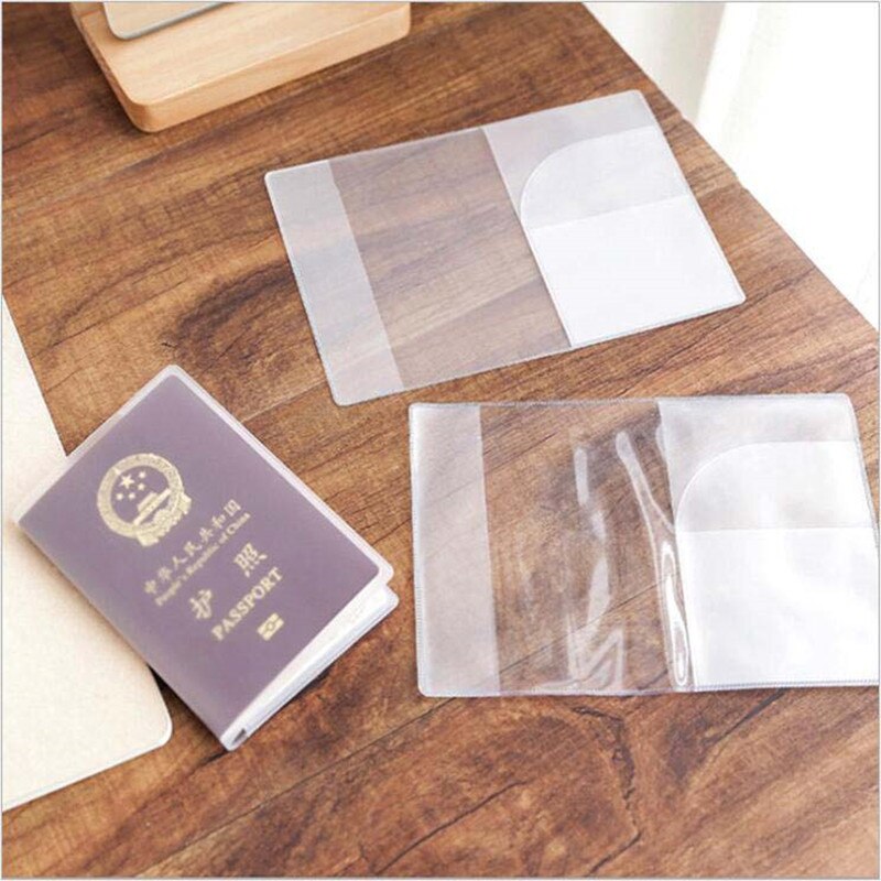 Porte-passeport Transparent en PVC, accessoires de voyage, étui pour cartes d&#39;identité, pour femmes, porte-cartes de crédit