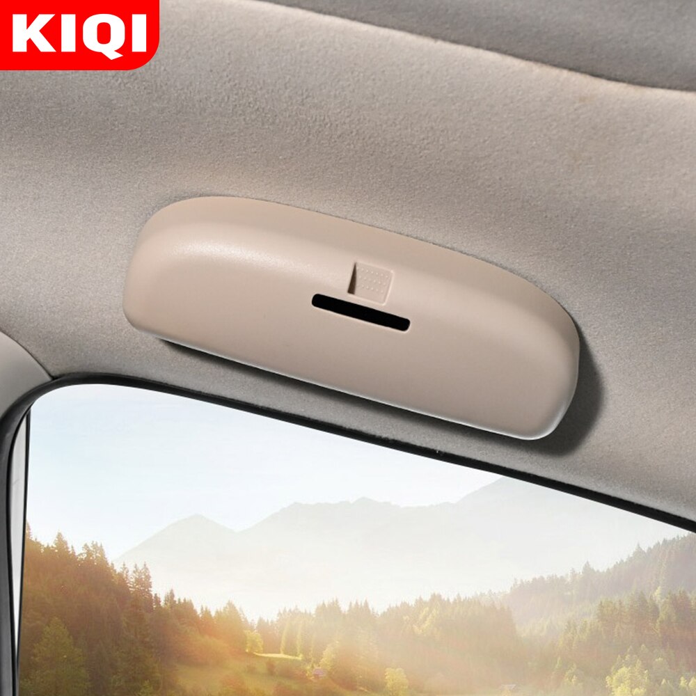 KIQI Accessories for VW Golf 8 MK8 Golf8 - Car Glasses Holder Driving Sunglasses Case Storage Box Replace Grab Handle