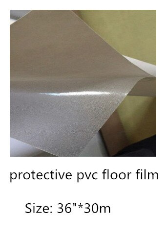 36 "* 30 m pvc vloer film/beschermende pvc vloer film wit release papier