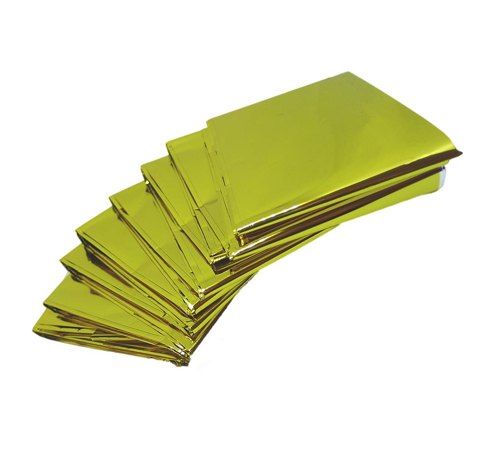 4 Packs Reflective Mylar Film Space Blanket Heat Tent Cover Sheets