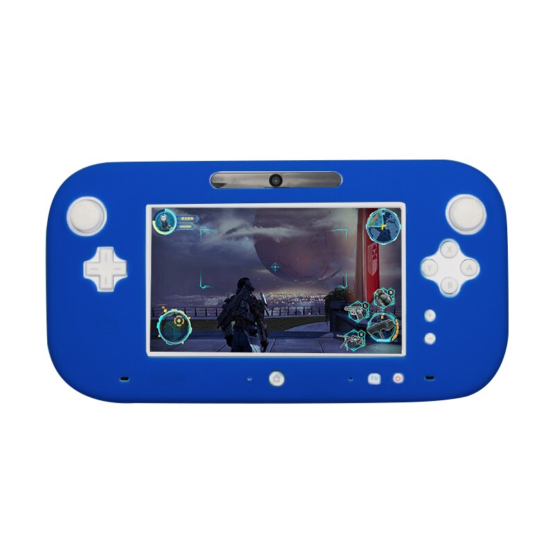 Protecteur complet en caoutchouc de Silicone souple pour Wii U Gel coque de protection pour Nintendo WiiU contrôleur de manette 5 couleurs Ultra