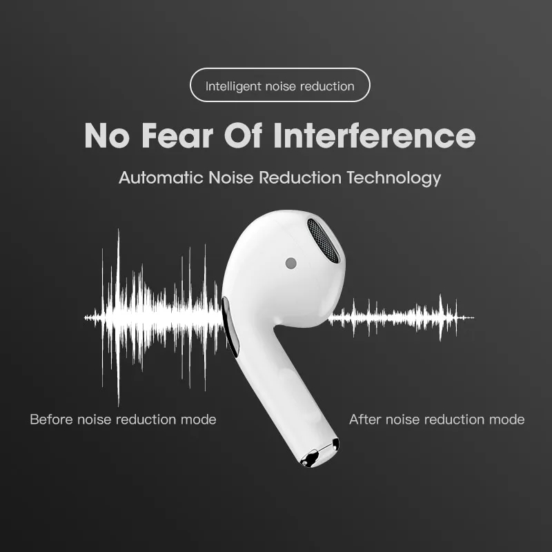 Pro 4 TWS wireless headphones touch control earphone BT 5.0 waterproof mini pods with mic for iPhone Xiaomi earbuds auto pairing