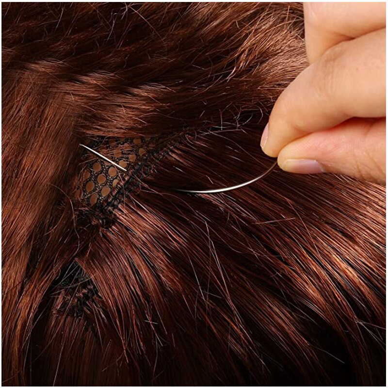 T Pins C Curved Wig Sewing Cord For Holing Wigs Sew In Hair Weave Needles For Wig Making Blocking Knitting Modelling And Crafts