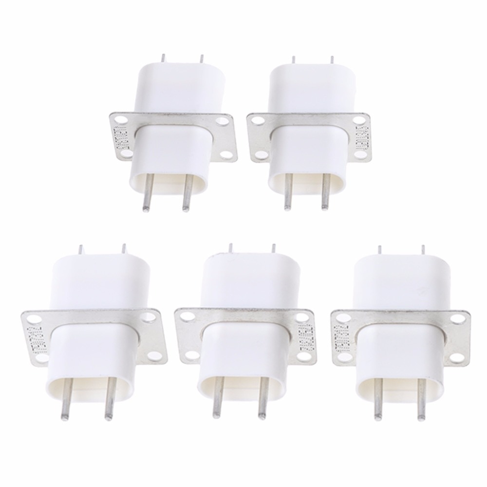 5Pcs Electronic Microwave Oven Magnetron 4 Filament Pin Sockets Converter Home 10166