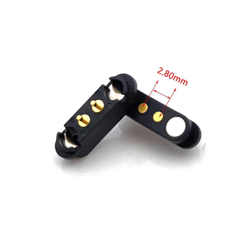 2/3/4/5- poliger magnetischer dc-stecker mit ösen, wasserdicht, mit federmechanismus, pogo-pin-stecker, pogo-pin-stecker, -buchse, federbelastet: Silber / 5-9 stck.