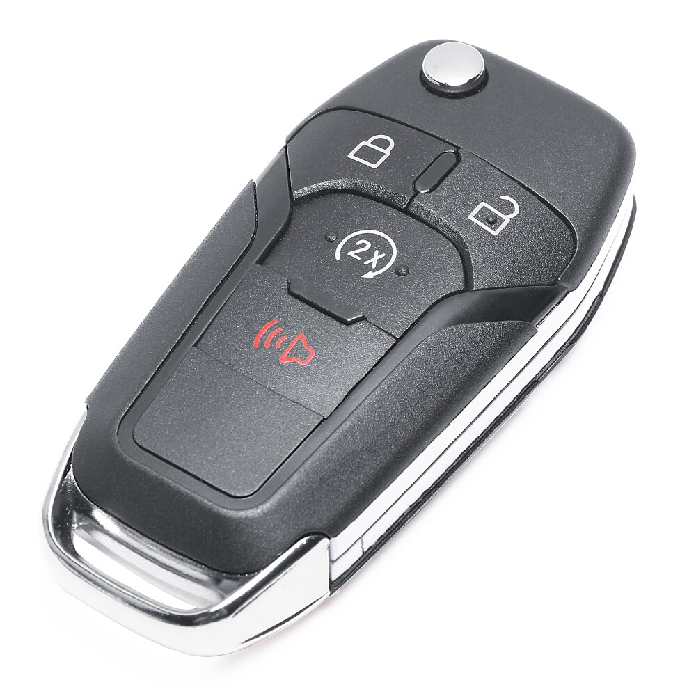 Keyecu flip-afstandsbediening autosleutelbehuizing voor ford fusion edge explorer fcc id : n5f-a08 taa (alleen behuizing)
