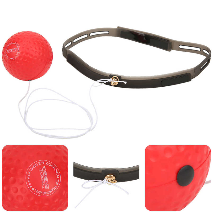 Boksen oefenen bal hoofd gemonteerde boks training snelheid fitnessapparatuur pu schuimrubber bal hoofdband fitnessapparatuur