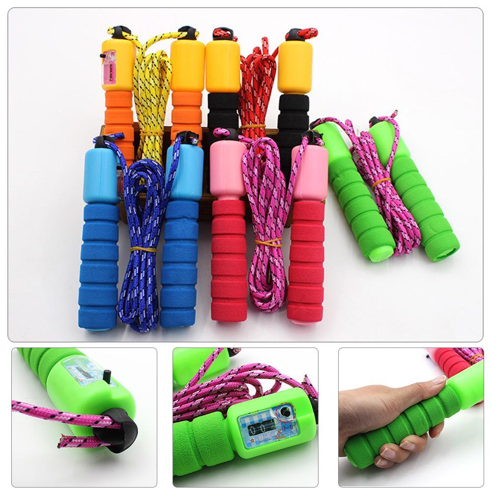 Jump Rope with Electronic Counter Adjustable Fast Speed Counting Kids Skipping Rope Jumping Wire Workout Equipments