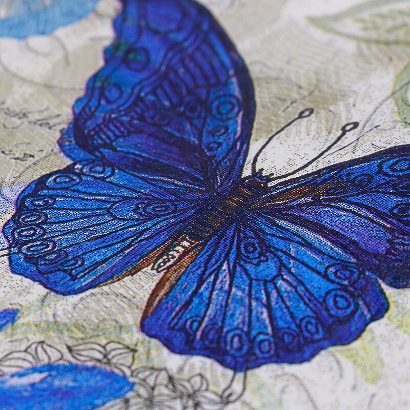 Decoupage bord pappersservetter vävnad vintage handduk blomma fjäril stämpel födelsedag bröllopsfest hem vacker inredning 20