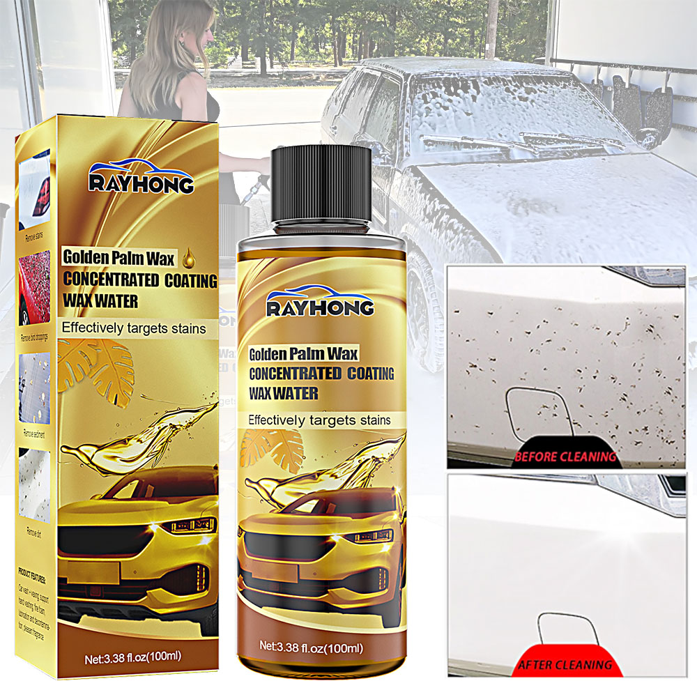 Car Wash Wax Foam Cleaner Carnauba Wax 3 in 1 Ceramic Coating Car Wax Polish Top Coat Polish Paint Sealant
