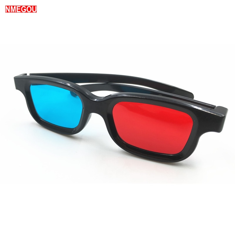 Universal Frame Red Blue Anaglyph Simple Style 3D Glasses for Movie Game DVD Video TV Cinema 3 D Glass Realidad Virtual Glasses