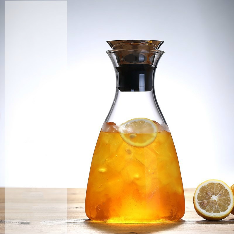 Jarra De cristal De alta capacidad De Dinamarca, Dispensador De zumo De Agua fría, limón, Soda, té perfumado, Dispensador De Agua, jarras, decantadores De vino