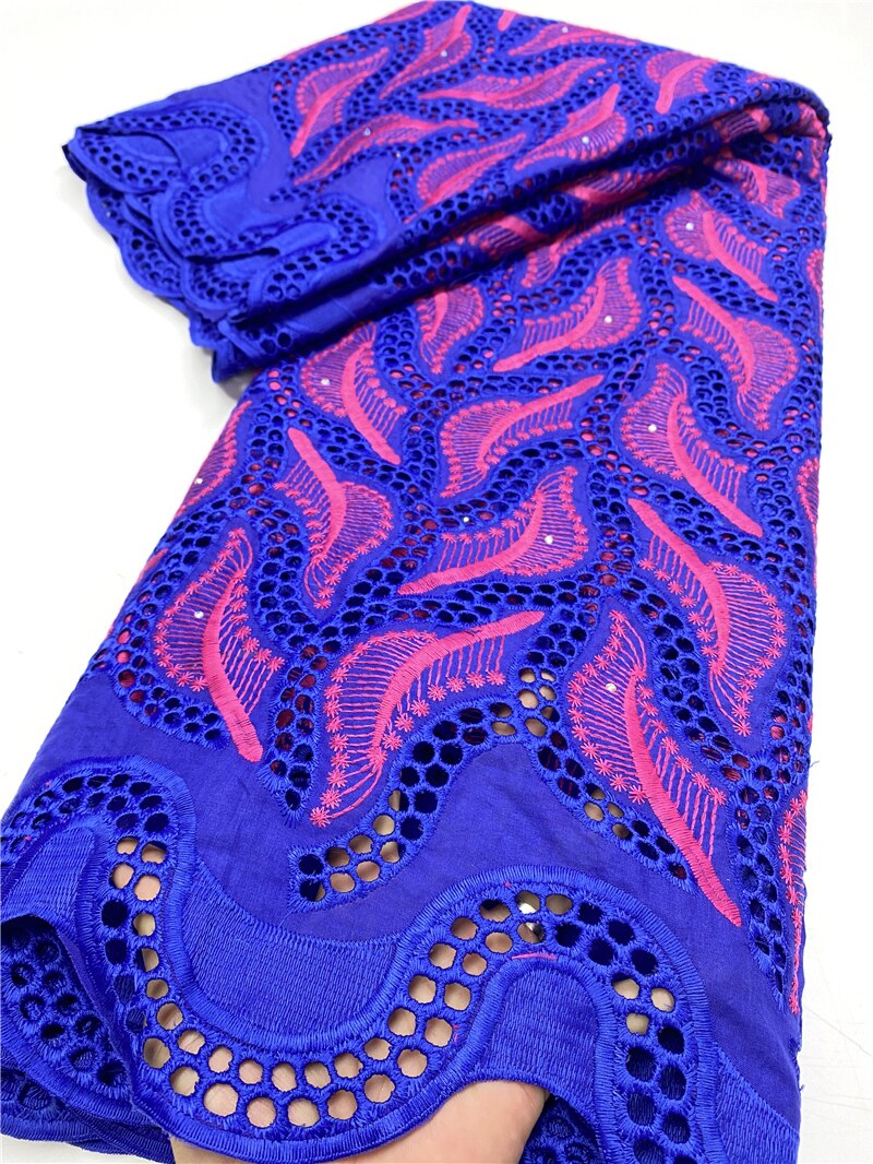 African Lace Fabric Cotton Lace Swiss Voile Lace In Switzerland French Lace Fabric For Women Sewing YA3272B-3: Picture 6