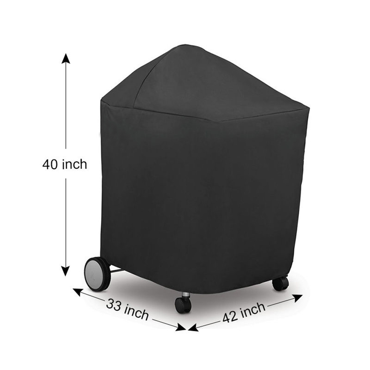 107 x 84 x 102cm svart vattentät bbq-lock bbq-tillbehör grilllock anti damm regngas kolgrill grill för weber grill