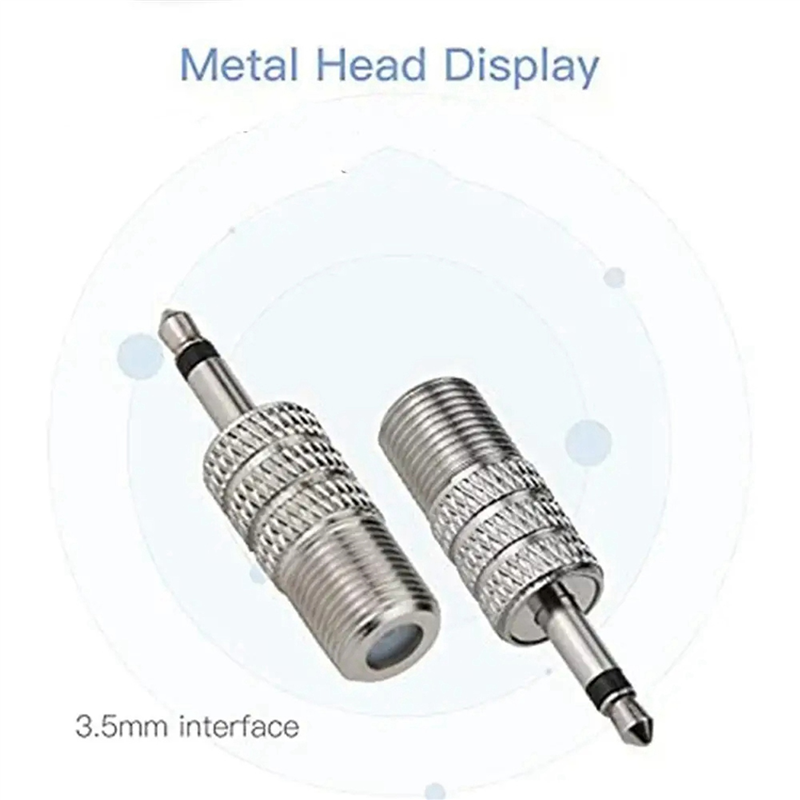 AAAEL-2X FM Radio Antenna FM F-Head Sheep Horn Antenna For Car FM TV Radio Station 75 Ohms F Female To TV3.5 Mono