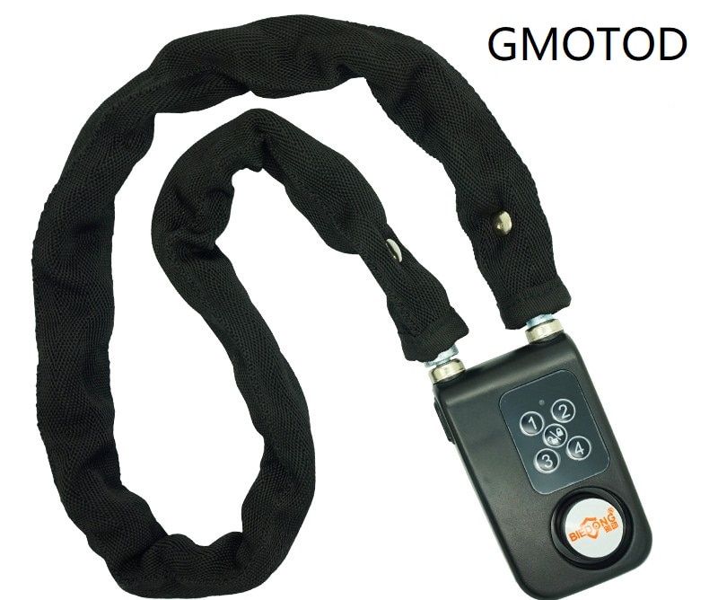 Key Gratis Mountainbike Motorfiets Inbraakalarm Elektronische Slot Fiets Kettingslot