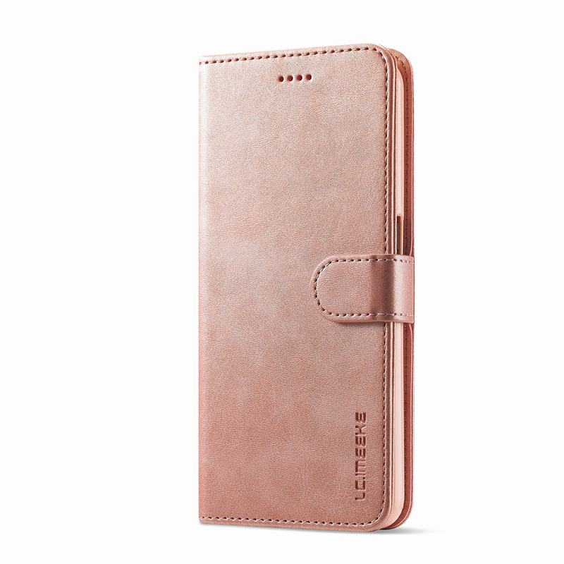 Case Voor Oppo Reno 4Z 5G Cover Flip Wallet Retro Leather Telefoon Gevallen Voor Oppo Reno 4 Z Lite card Slot Stand Zakken Coque: Rose Gold