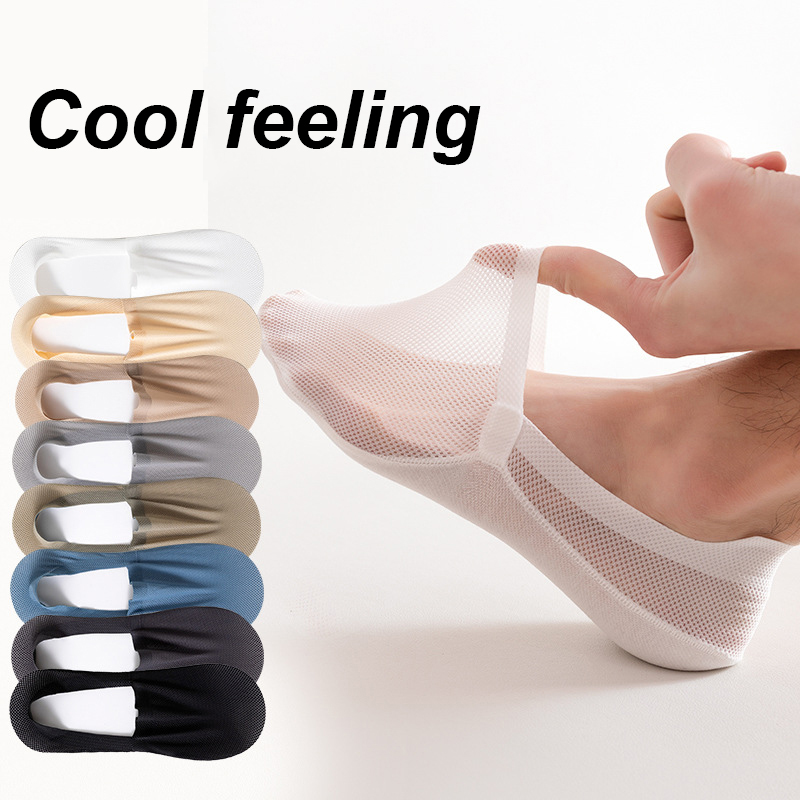 3 Paare/los Männer Stiefel Socken Sommer Dünne Unsichtbare Socke Atmungsaktive Sanft lässig Sox Elastische Gittergewebe Sokken Meias