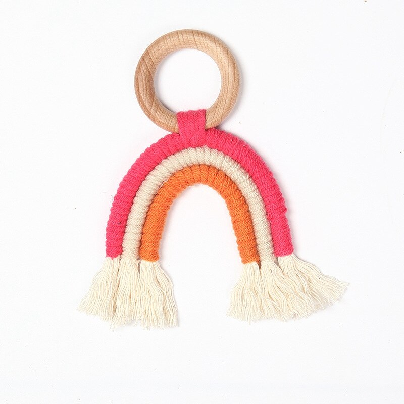 Nordic Stijl Opknoping Muur Decor Handgemaakte Kwekerij Rainbow Kids Bumpers Baby Wieg Tent Hanger Kamer: style 25-2