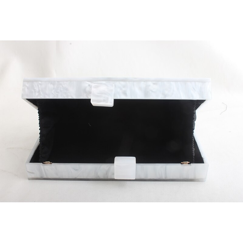 Clutch-tassen met ogenpatroon voor vrouwen, schoudertassen van acryl, casual ketting-crossbodytas, tas met harde ondergrond