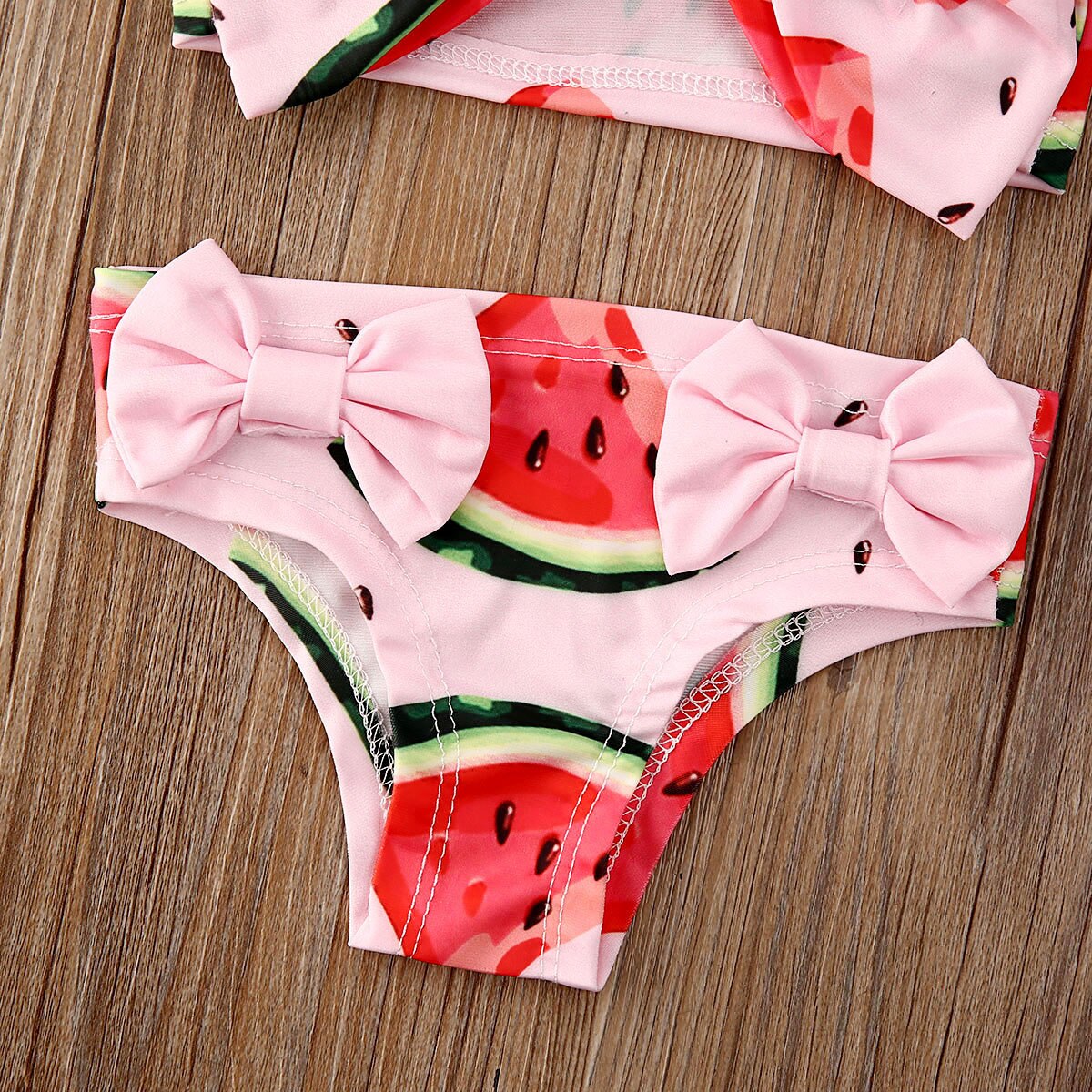 Kids Girls Watermelon Swimwear Swimsuit Bikini Bathing Suit Swimming Beachwear
