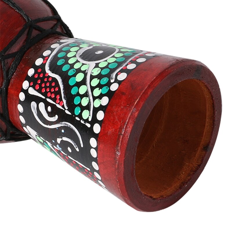 Tambor Djembe africano de 4 pulgadas, instrumento Musical de buen sonido de madera Bongo E56D