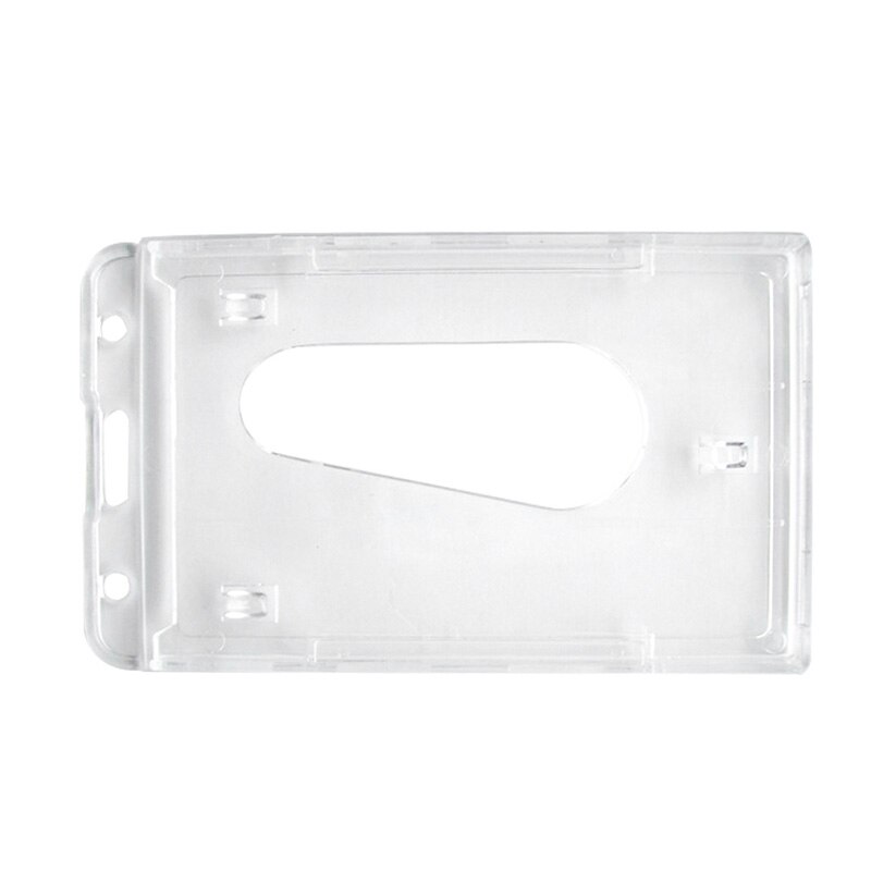 Work Card Id Set Double-Sided Card Vertical Transparent Plastic ID Card Holder