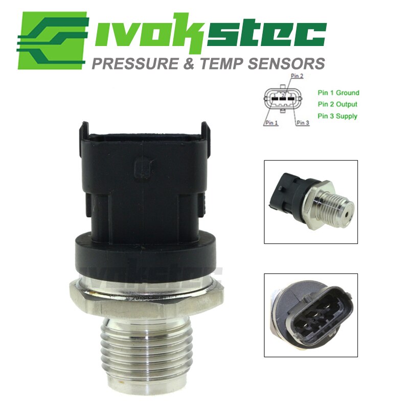 1800 Bar Diesel Fuel Rail Pressure Sensor For Cummins ISF 2.8L Toyota Echo FUN Vitz Yaris 1.4 D-4D For Volvo 0281 002 937