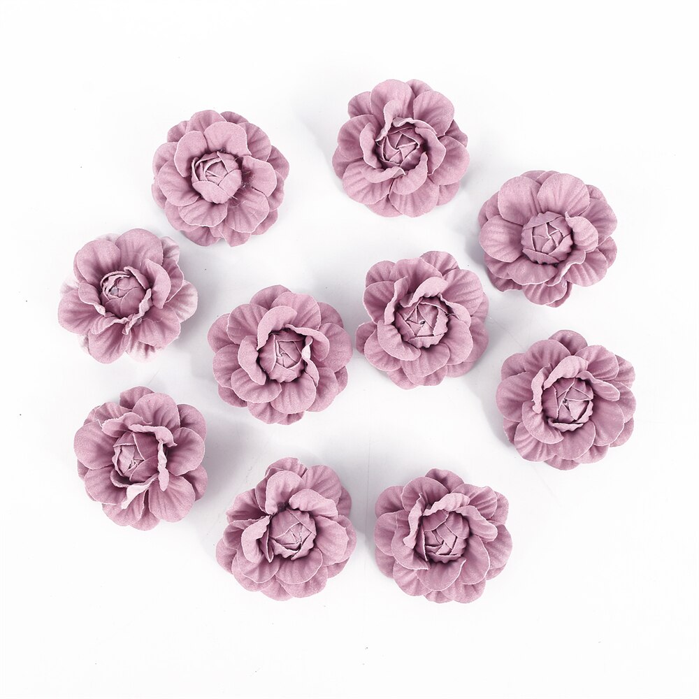 10Pcs Kunstmatige Milieuvriendelijke Bloem Microfiber Bloemen Hoofd Home Decor Wedding Garland Decoraties Diy Haar Corsage Accessoires