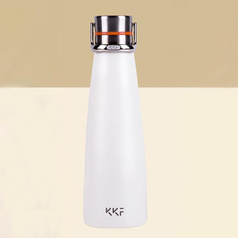 Xiaomi KKF Vacuum Bottle 24h Insulation Cup Thermoses Stainless Steel Thermos Flask 475ML Travel Mug Portable Sports Cold Cup: White